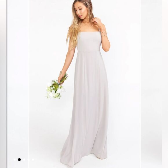 Show Me Your Mumu Lauren Tie‎ Chiffon Maxi Dress Size Medium NEW - Picture 1 of 16